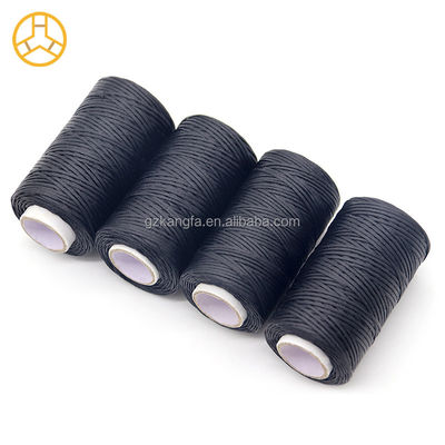Schwarz 50m 100% Polyester 150D Hand genähtes Leder Flachwachsgetreide mit gefärbtem Muster