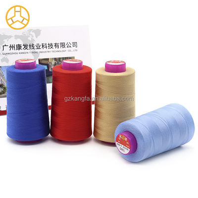 Niedriges MOQ 40/2 5000yds Polyester Nähgarne für Maschinen Nähen mit 100% Polyester