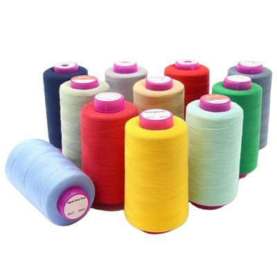 100% Polyester Nähgarne 40/2 5000yds gefärbt für die Maschine Nähartikel Handtuch