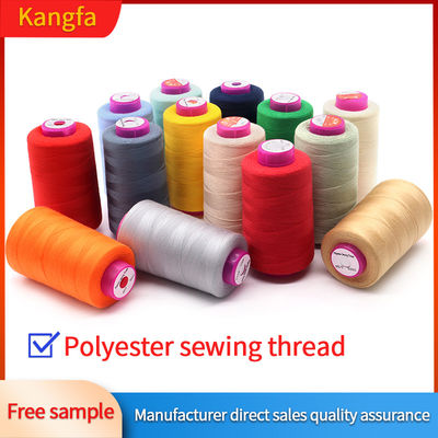 100% Polyester Nähgarne 40/2 5000yds gefärbt für die Maschine Nähartikel Handtuch