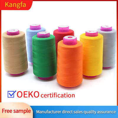100% Polyester Nähgarne 40/2 5000yds gefärbt für die Maschine Nähartikel Handtuch