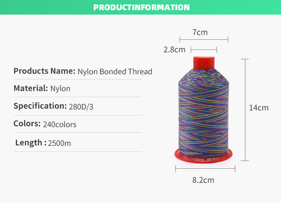240 Farben gebundene Polyester Nähseile 9oz Spool Varietate Tex 45 gebundene Faden