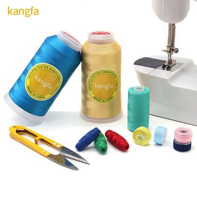 100% Polyester 120d 2 5000y Stickfaden für die Produktion von Häkelmaschinen