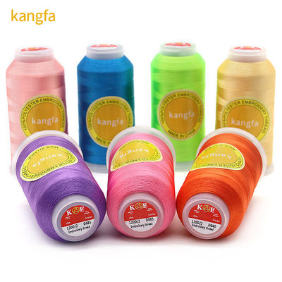 100% Polyester 120d 2 5000y Stickfaden für die Produktion von Häkelmaschinen
