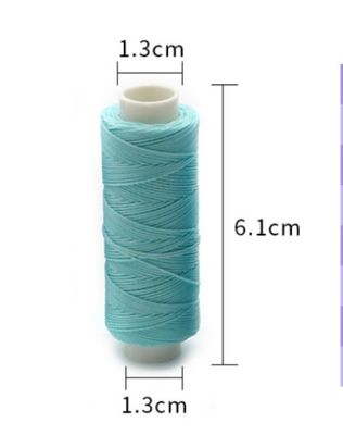 12g 100% Polyester Rundwachs Hand genähtes Leder gewachstes Hochfestigkeits-Polyester-Nähtgarn