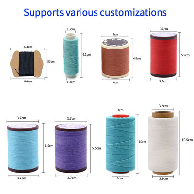 12g 100% Polyester Rundwachs Hand genähtes Leder gewachstes Hochfestigkeits-Polyester-Nähtgarn