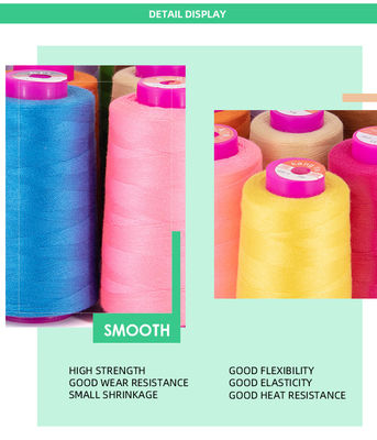 High Level 5000yds 40/2 100% Spund Polyester Nähgarne für Nähmaschinen