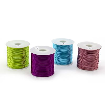 Farbenfrohe Nylon-Satin für chinesische Knotensilke Makram-Schnur 100m oder angepasste Länge
