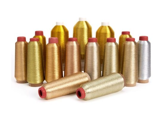 Ms Typ Stickerei Lurex-Faden Gold Metall Silber Garne Wasserdicht und Musterfarben