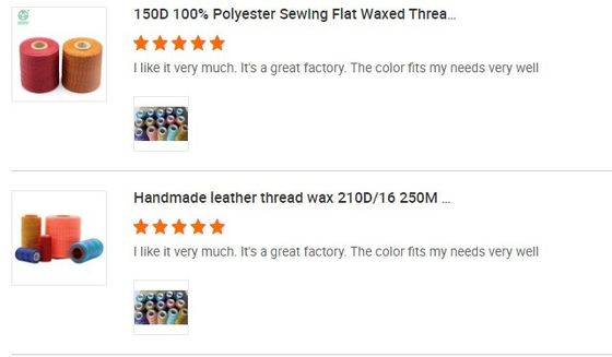 Polyester 1 mm Wachsgetreide für das Nähen von Leder