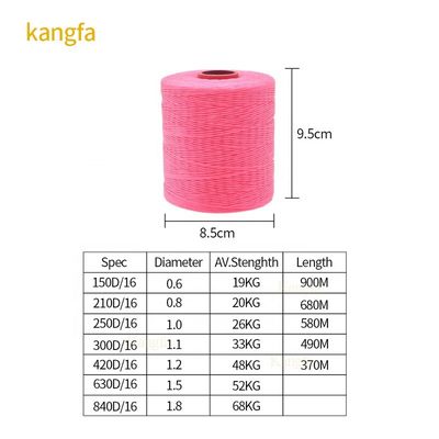 1.0 mm Hand genähtes Lederfaden für Schuhe 100% Polyester Wachs genähtes Nähfaden
