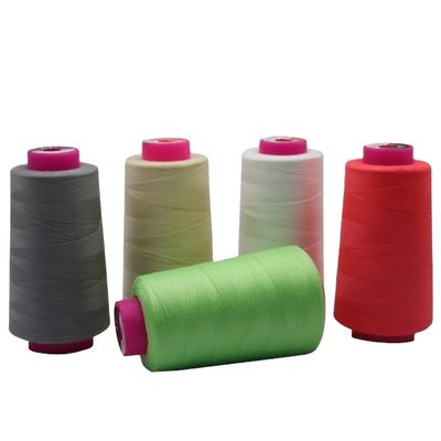 Gefärbt 100% Spund Polyester Nähgarne 40/2 20/2 20/3 40/3 5000Y Knotenlos OEM/ODM