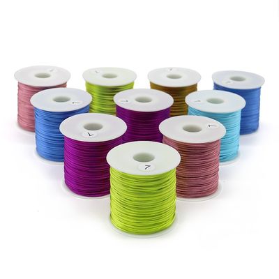 80m chinesischer Knoten Schnur/Seil/Dreh Singal Farbe oder Regenbogen Farbe für Armband Halskette