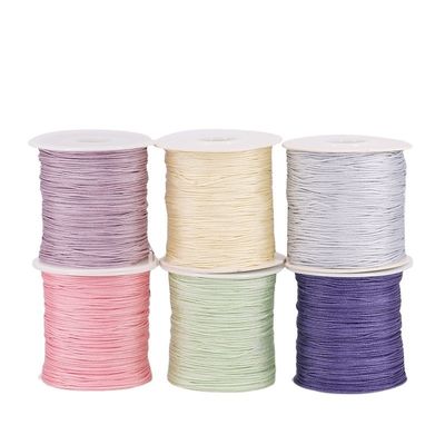 Naylon-Suede-Handwerksfaden für das Beulen von Jade-Nylon-Faden in Singelfarbe oder Regenbogenfarbe