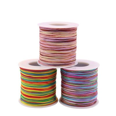 Gewebte Halskette Seil 1 mm für DIY Handgefertigt Perlen rotes Seil Fäden Schmuck Jade Faden