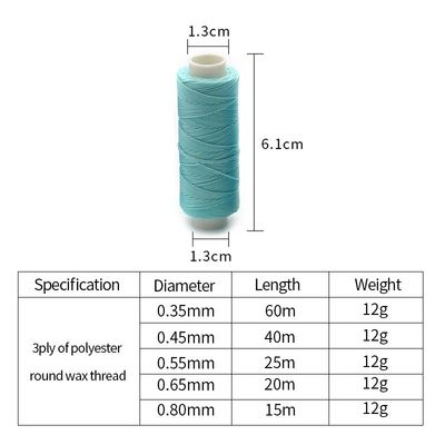 Leder DIY Handwerk Zubehör MERCERIZED Wachsgetränkt Faden String Cord von OEM ODM
