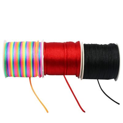 DIY chinesischer Knoten Nylon geflochtenes Seil Taiwan Jade Faden Farbiges Gold 0,8 mm 1,0 mm 1,5 mm