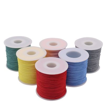 50G 100M/Spool 300M/Spool Farbenfrohe Nylon-Schnur-Dreh für chinesische Macrame-Schnur