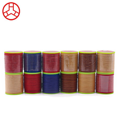 0.65mm Rundwachs Hand genäht Wachs hochfester Kernnähtfaden für Leder-Nähen Polyester