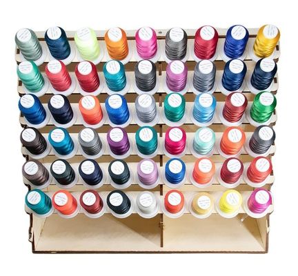 Polyester / Viskose 120d/2 Mehrfarbiges Gewinde für Stickmaschine Probe 30g senden