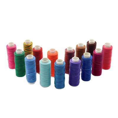 100% Polyester-Leder rundes Wachsgetreide für handgenähte Lederartikel 0,45 mm 85 Farben
