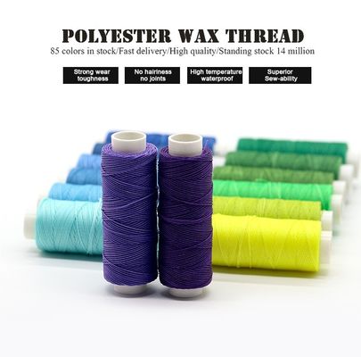 12g 60m Spundgarn Handnähten Wachsgarn für Leder DIY 80 Farben Maßgeschneidert