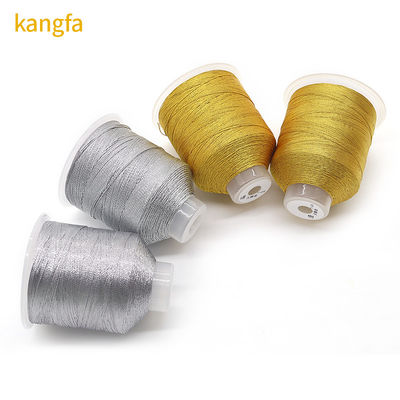 Schmuckstrang 100% Polyester Silber Seide Metallgarn mit 3 Strängen Mehrfarben
