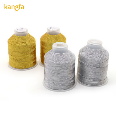 Schmuckstrang 100% Polyester Silber Seide Metallgarn mit 3 Strängen Mehrfarben