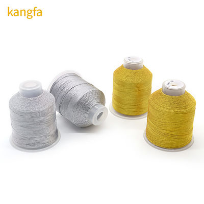 Schmuckstrang 100% Polyester Silber Seide Metallgarn mit 3 Strängen Mehrfarben