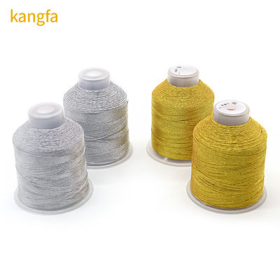 Schmuckstrang 100% Polyester Silber Seide Metallgarn mit 3 Strängen Mehrfarben