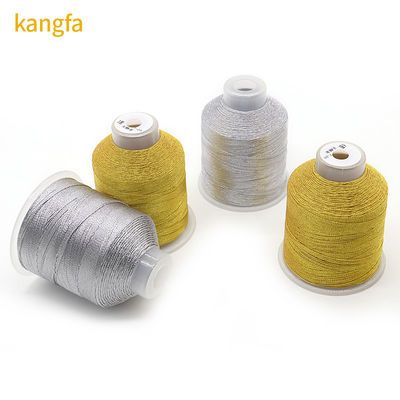 Schmuckstrang 100% Polyester Silber Seide Metallgarn mit 3 Strängen Mehrfarben