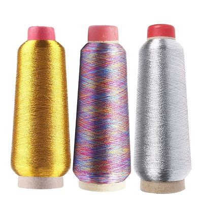 150d/2 Polyester Metall Lurex Garne für Stickereien M/MXH/MS Metalldraht zu Wettbewerbspreisen
