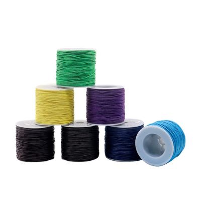 200 Farben 1 mm Näh-Stiche Baumwolle Wachsgetriebene Schnur für Lederwaren