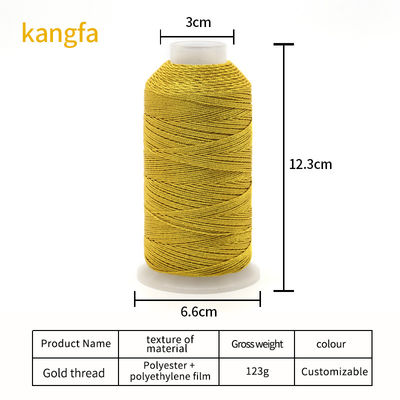 123g 6Ply Gold- und Silberseide Muti-Strängen Stickfaden für Handwerksprojekte
