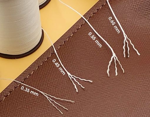 Wachsgarn für das Nähen von Leder Rundwachsgarn 0,38 mm DIY Hand genähtem Nähgarn