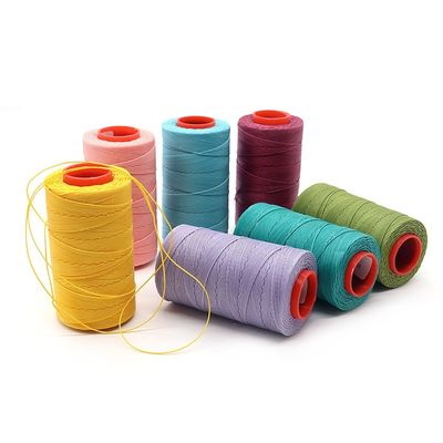 Wachsgarn für das Nähen von Leder Rundwachsgarn 0,38 mm DIY Hand genähtem Nähgarn