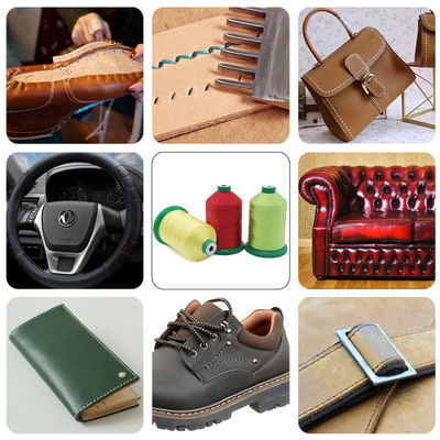 Hochfeste Polyester-Flockenfaden für Schuhe/Taschen/Ledermuster gefärbte Teebeutel