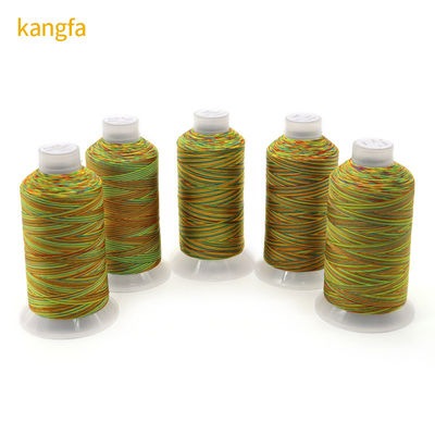 Regenbogen-Nähtgarne aus 100% gesponnenem Polyester zum Kreuzstich