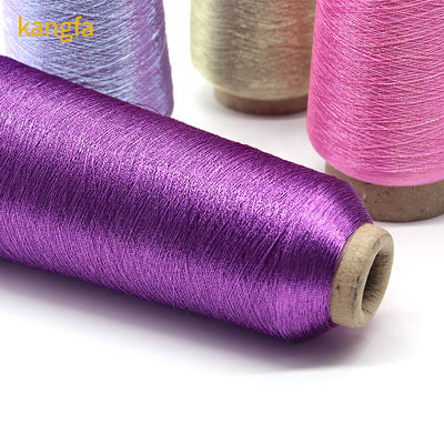 Vermarktet 100% Polyester Metallgarn Silbernähtgarn für Bekleidungszubehör