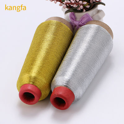 Vermarktet 100% Polyester Metallgarn Silbernähtgarn für Bekleidungszubehör