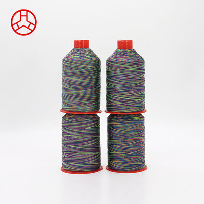 Tex 70 Mehrfarbiger Regenbogen 69 Nylon 66 FDY-Gefänge mit Musterfarben und Gewicht 250 g