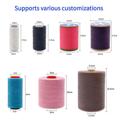 100% Polyester 1kg Farbe Hand genäht Flachwachsfaden für Lederwaren mit 240 Farben
