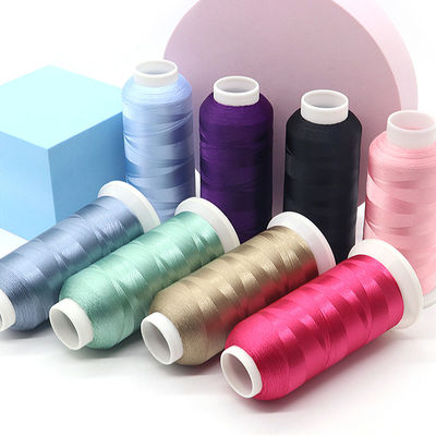 4000 Yard Polyester Stickfaden 120D Garnzählungen für Maschinenbroderie