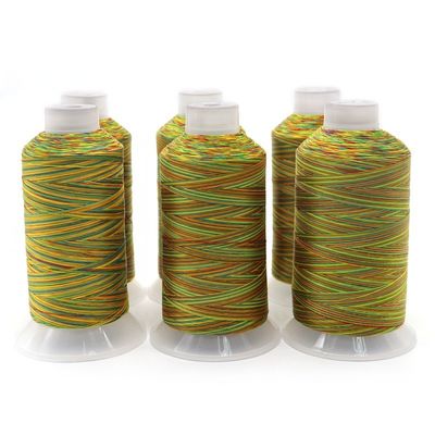 Umweltfreundliche Kangfa Tex70 Nähgarne 100% Polyester Regenbogengarne Anzahl 120D-1680D