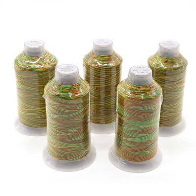 Umweltfreundliche Kangfa Tex70 Nähgarne 100% Polyester Regenbogengarne Anzahl 120D-1680D