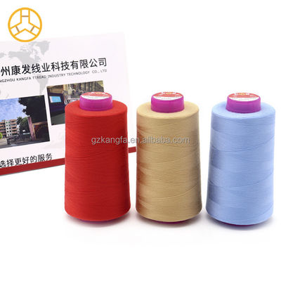 Farbenfrohe Polyesterartikel Polyester Baumwollfaden 100% Spund Nähfaden