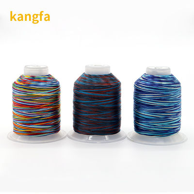 Niedrige Schrumpfung 100% Polyester Mehrfarbige Nähfäden für Garnenzahl 3Plys Gewebehandwerk