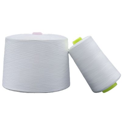 Herstellen produzieren Spun Polyester Garne OEM Rohweiß 60/2 mit chemischer Beständigkeit