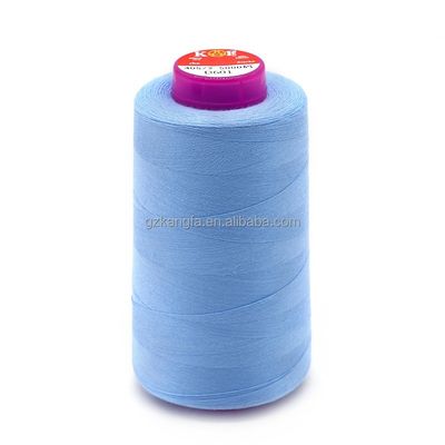 Lieferung Polyester Baumwollfaden 40/2 5000 Yards 100% Spund Nähfaden für Tischdecken