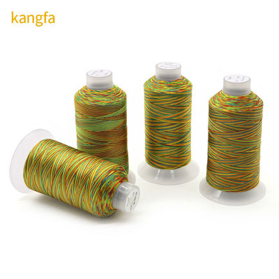 100G Nettogewicht Polyester-Nähtfaden in Regenbogenfarben für abrasionsbeständiges Nähen